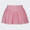 Mini gonna Thia con fiocco in broderie anglaise rosa tenue Mini gonna Thia con fiocco in broderie anglaise rosa tenue