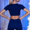 Mini shorts a costine in blu navy Mini shorts a costine in blu navy