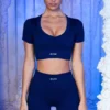 Mini shorts a costine in blu navy Mini shorts a costine in blu navy