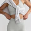 Mini shorts a vita alta Define Luxe in grigio Mini shorts a vita alta Define Luxe in grigio