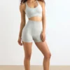 Mini shorts a vita alta Define Luxe in grigio Mini shorts a vita alta Define Luxe in grigio