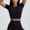 Mini shorts a vita alta Define Luxe in nero Mini shorts a vita alta Define Luxe in nero
