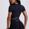 Mini shorts a vita alta Define Luxe in nero Mini shorts a vita alta Define Luxe in nero