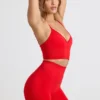 Mini shorts a vita alta Define Luxe in rosso Mini shorts a vita alta Define Luxe in rosso