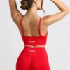 Mini shorts a vita alta Define Luxe in rosso Mini shorts a vita alta Define Luxe in rosso