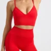 Mini shorts a vita alta Define Luxe in rosso Mini shorts a vita alta Define Luxe in rosso