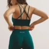 Mini shorts a vita alta Define Luxe in verde giada Mini shorts a vita alta Define Luxe in verde giada