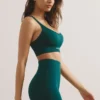 Mini shorts a vita alta Define Luxe in verde giada Mini shorts a vita alta Define Luxe in verde giada