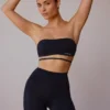 Mini shorts a vita alta in nero Mini shorts a vita alta in nero