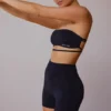 Mini shorts a vita alta in nero Mini shorts a vita alta in nero