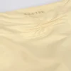 Mini shorts arricciati in melange limone Mini shorts arricciati in melange limone