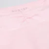 Mini shorts arricciati in melange rosa pallido Mini shorts arricciati in melange rosa pallido