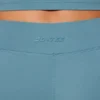 Mini shorts con vita arricciata e tasche in blu pietra Mini shorts con vita arricciata e tasche in blu pietra