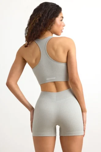 Mini shorts FlexiRib in grigio