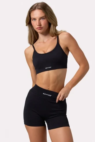 Mini shorts FlexiRib in nero