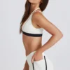 Mini shorts Soft Active a contrasto in avorio Mini shorts Soft Active a contrasto in avorio