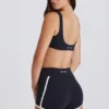 Mini shorts Soft Active a contrasto in nero Mini shorts Soft Active a contrasto in nero