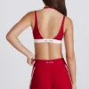 Mini shorts Soft Active a contrasto in rosso scuro Mini shorts Soft Active a contrasto in rosso scuro