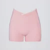 Mini shorts Soft Active avvolgenti a contrasto in rosa cipria Mini shorts Soft Active avvolgenti a contrasto in rosa cipria