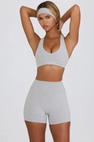 Mini shorts Soft Active in grigio