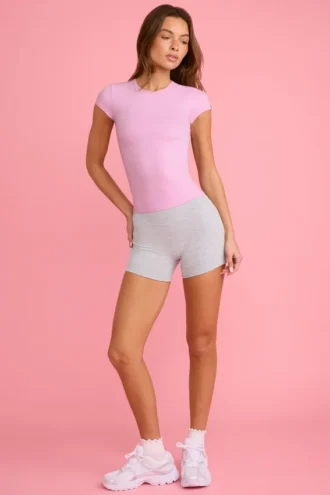 Mini shorts Soft Active in grigio