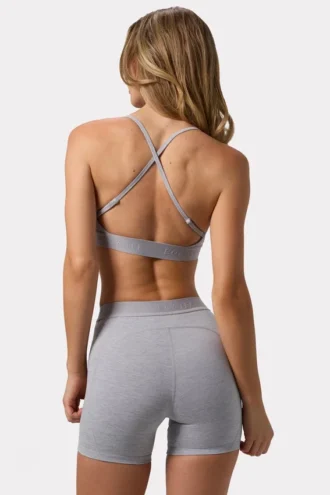 Mini shorts Soft Active in grigio melange Mini shorts Soft Active in grigio melange