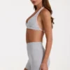 Mini shorts Soft Active in grigio melange