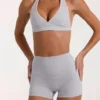 Mini shorts Soft Active in grigio melange
