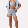 Mini shorts Soft Active in grigio melange Mini shorts Soft Active in grigio melange