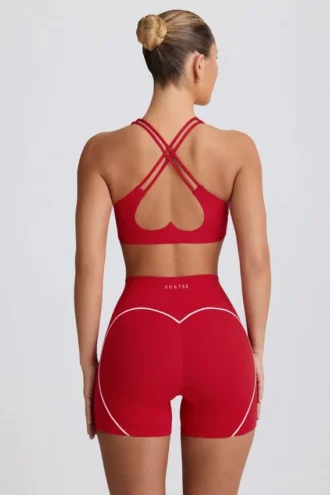 Mini shorts Soft Active in rosso acceso