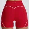 Mini shorts Soft Active in rosso acceso