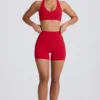 Mini shorts Soft Active in rosso acceso