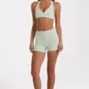 Mini shorts Soft Active in Sage Marl
