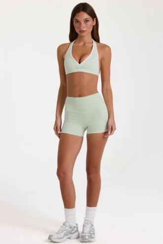 Mini shorts Soft Active in Sage Marl