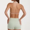 Mini shorts Soft Active in Sage Marl
