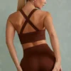 Mini shorts Super Sculpt in marrone