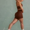 Mini shorts Super Sculpt in marrone