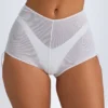 Mini shorts trasparenti con arricciature Rocas in bianco