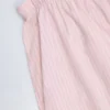 Pantaloni a gamba larga in popeline di cotone Dalila a righe rosa e bianche Pantaloni a gamba larga in popeline di cotone Dalila a righe rosa e bianche