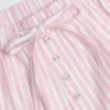 Pantaloni a gamba larga in popeline di cotone Piran a righe rosa Pantaloni a gamba larga in popeline di cotone Piran a righe rosa