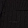 Pantaloni a zampa con risvolto in maglia a trecce, colore nero Pantaloni a zampa con risvolto in maglia a trecce, colore nero
