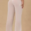 Pantaloni a zampa larga con lacci sul davanti Hydra in bianco