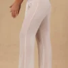 Pantaloni a zampa larga con lacci sul davanti Hydra in bianco