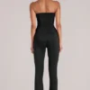 Pantaloni aderenti a vita media Lumi in nero Pantaloni aderenti a vita media Lumi in nero