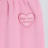 Pantaloni da jogging a vita media e gamba larga in morbido jersey di cotone, colore rosa confetto Pantaloni da jogging a vita media e gamba larga in morbido jersey di cotone, colore rosa confetto