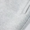Pantaloni da jogging comodi a vita media in jersey di cotone spazzolato grigio melange Pantaloni da jogging comodi a vita media in jersey di cotone spazzolato grigio melange
