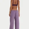 Pantaloni da jogging comodi a vita media in jersey spazzolato, colore Dusk Pantaloni da jogging comodi a vita media in jersey spazzolato, colore Dusk