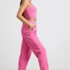 Pantaloni da jogging oversize in jersey spazzolato rosa shocking
