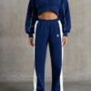 Pantaloni della tuta a gamba larga in blu navy Pantaloni della tuta a gamba larga in blu navy
