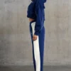 Pantaloni della tuta a gamba larga in blu navy Pantaloni della tuta a gamba larga in blu navy